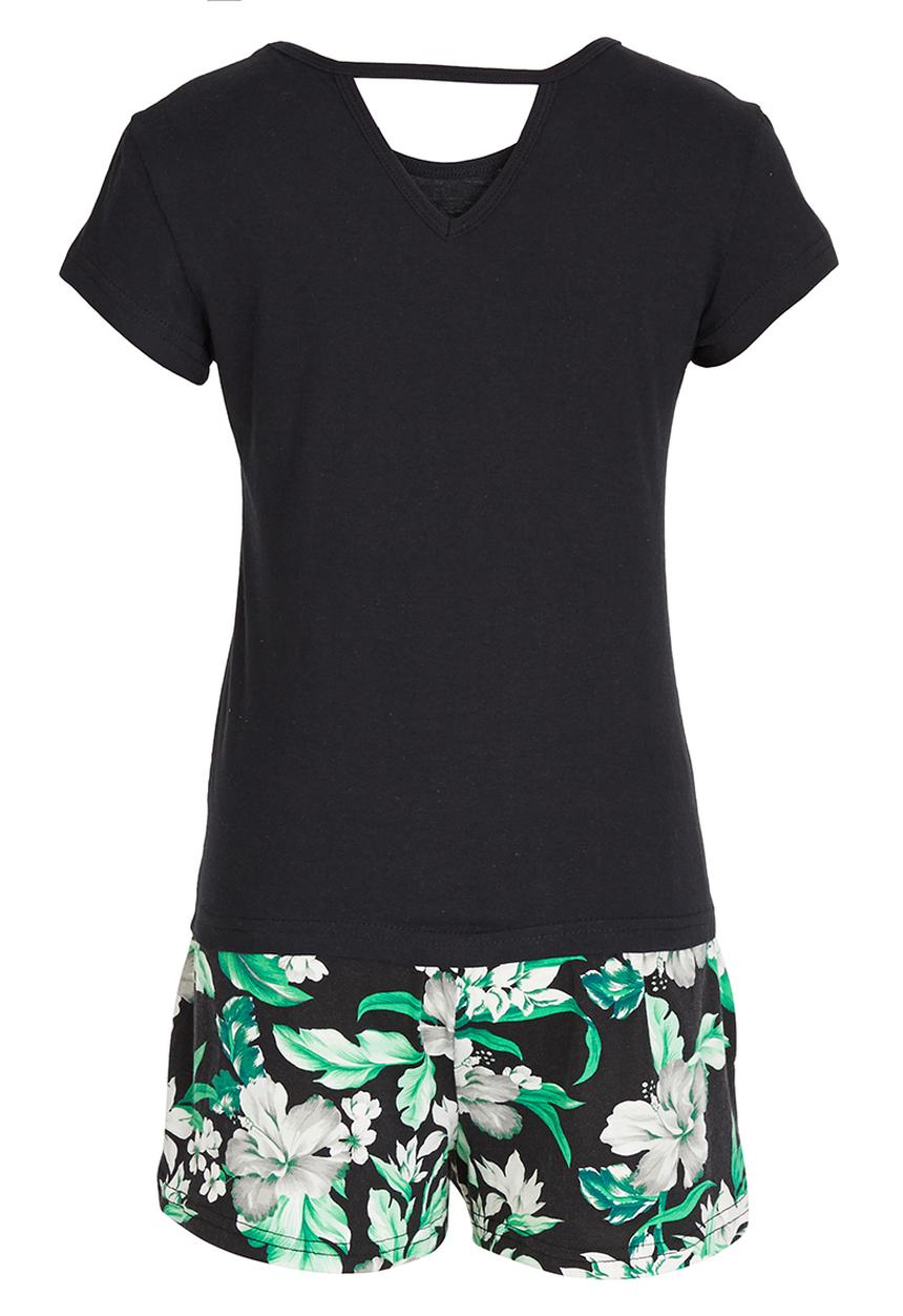 Rebel Republic - Heart Pyjama Set Black