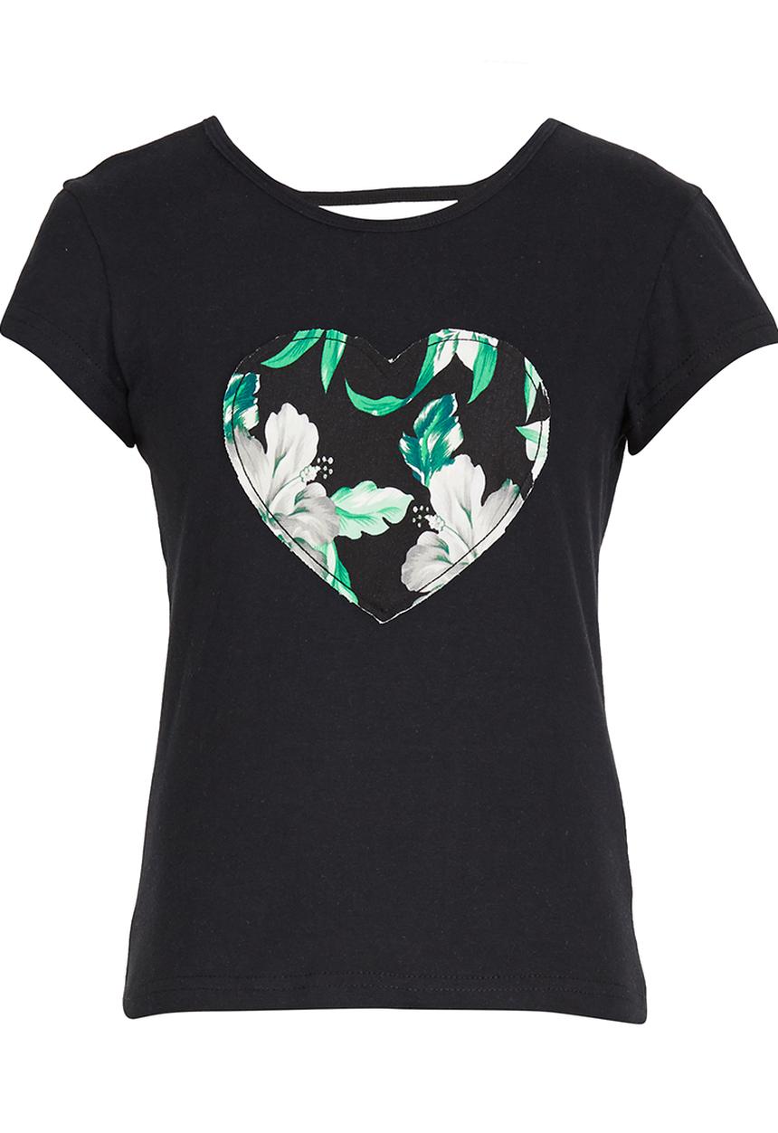 Rebel Republic - Heart Pyjama Set Black