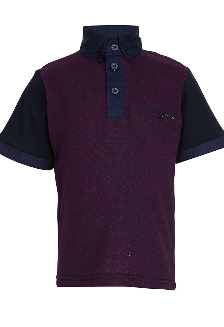 Retro Fire - Casual Shirt Dark Purple