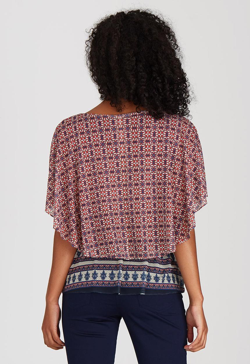 cath.nic - Mesh Knit Top Dark Red
