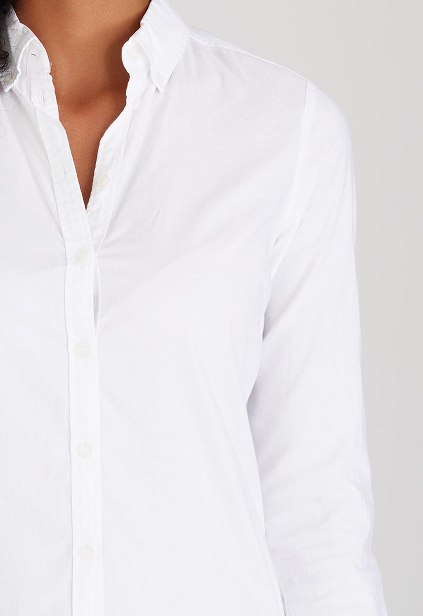 ONLY - Cici Long Sleeve Oxford Shirt White