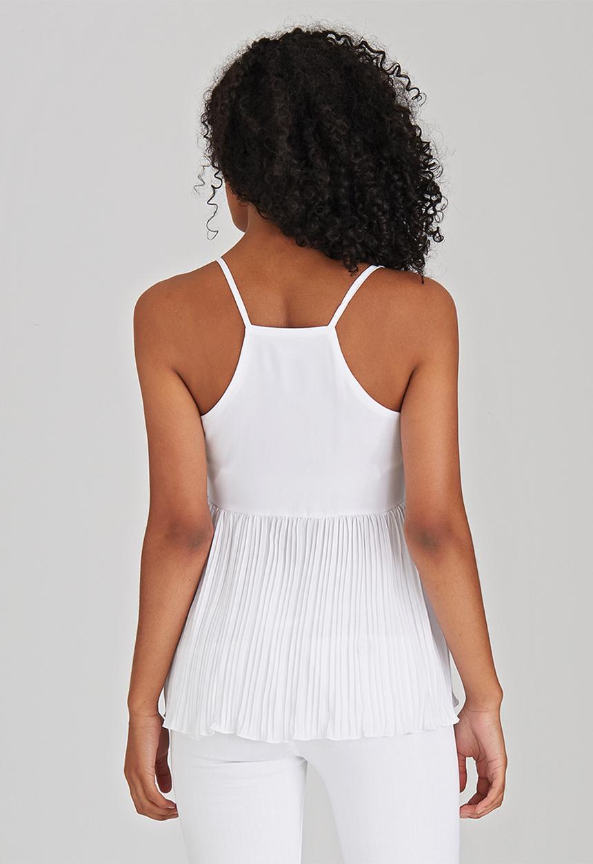 STYLE REPUBLIC - Pleated Cami White