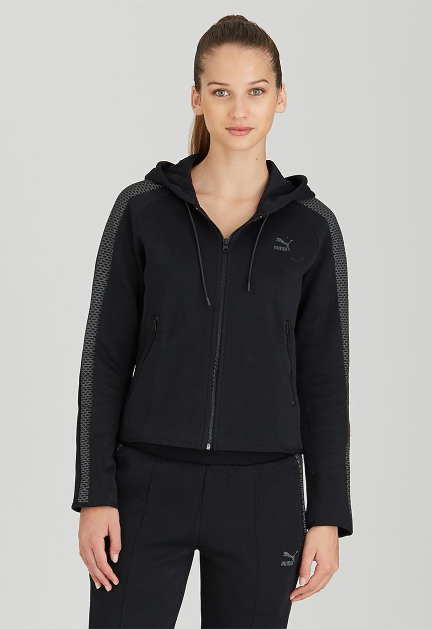 PUMA - T7 Fullzip Hoody Black