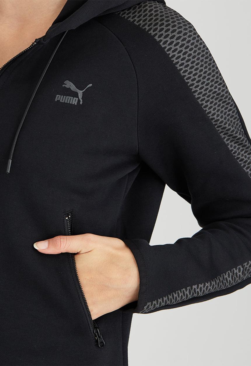PUMA - T7 Fullzip Hoody Black