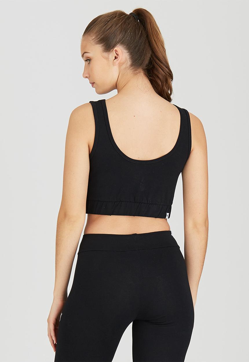 PUMA - Essential No-1 Crop Top Black