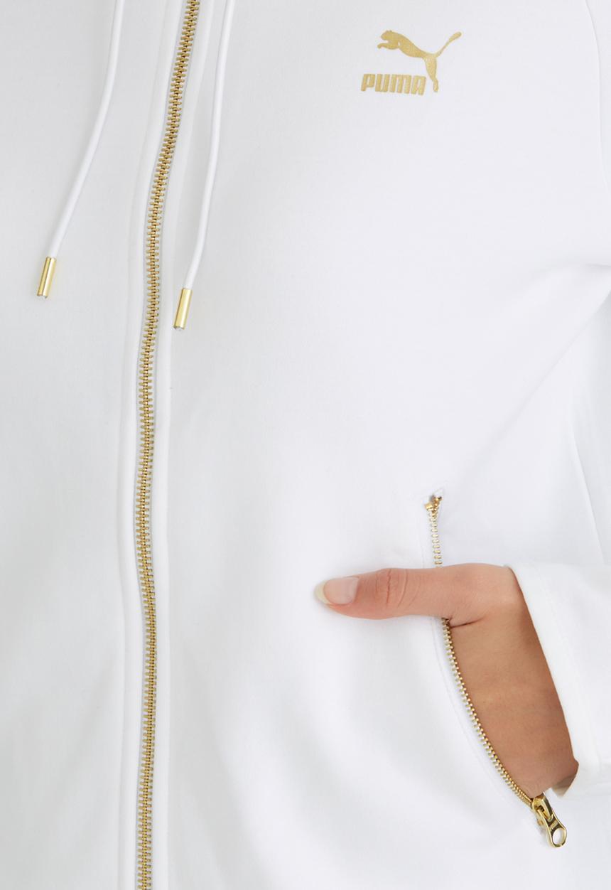 PUMA - T7 Fullzip Hoody White