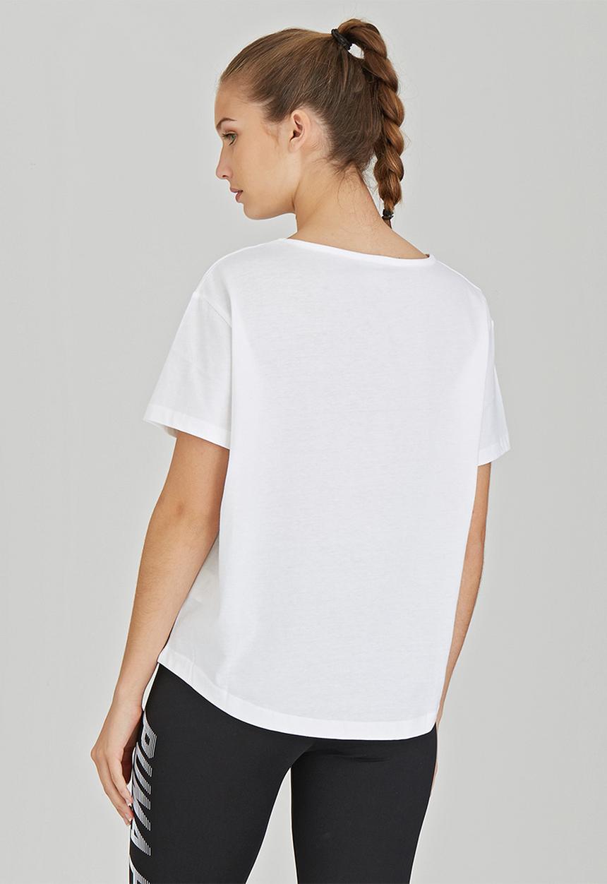PUMA - Logo Print Short Sleeve Tee White