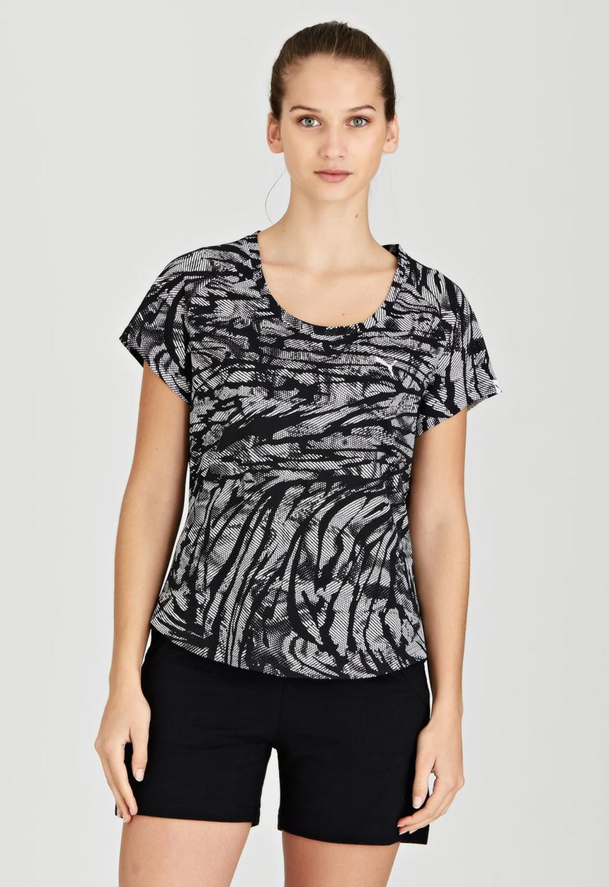 PUMA - Printed Collision Tee Black and White