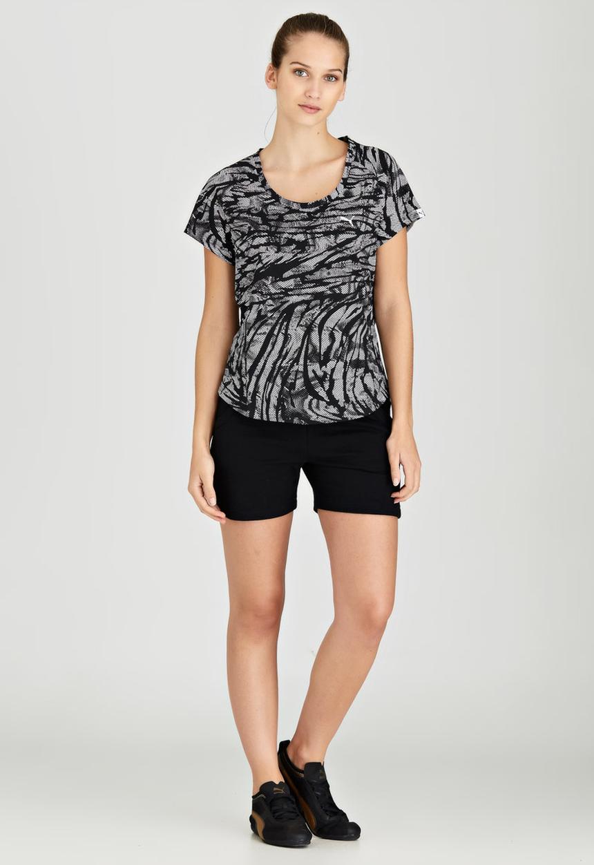 PUMA - Printed Collision Tee Black and White