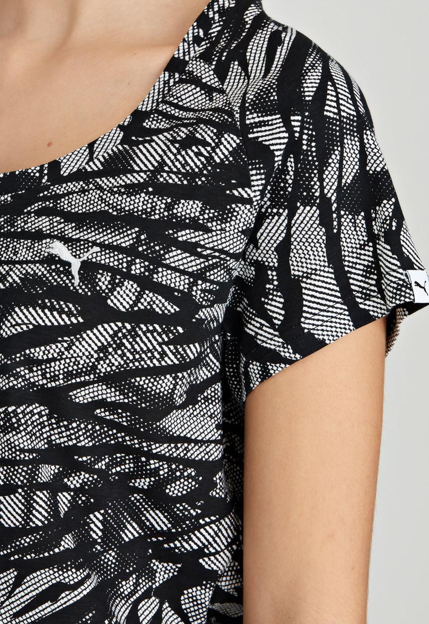 PUMA - Printed Collision Tee Black and White