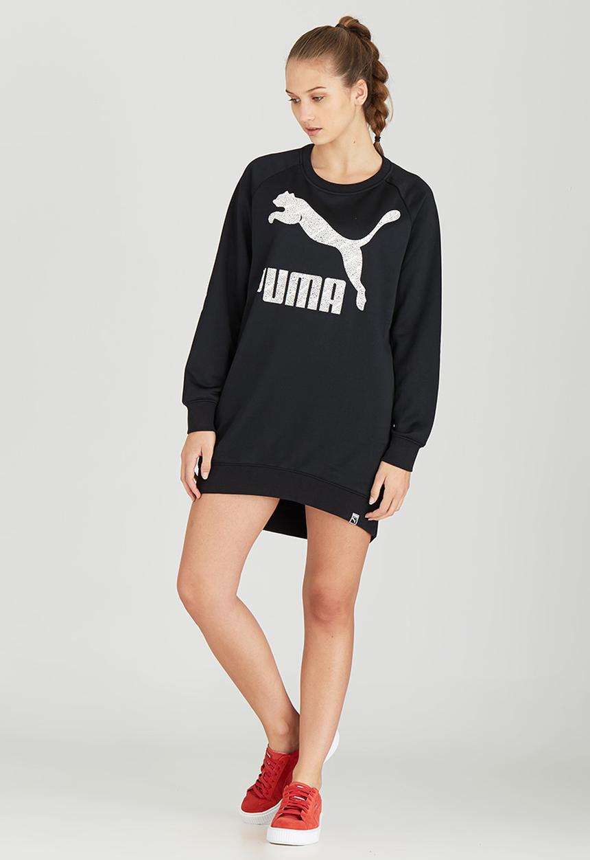 PUMA - Printed Sweater Dress Black