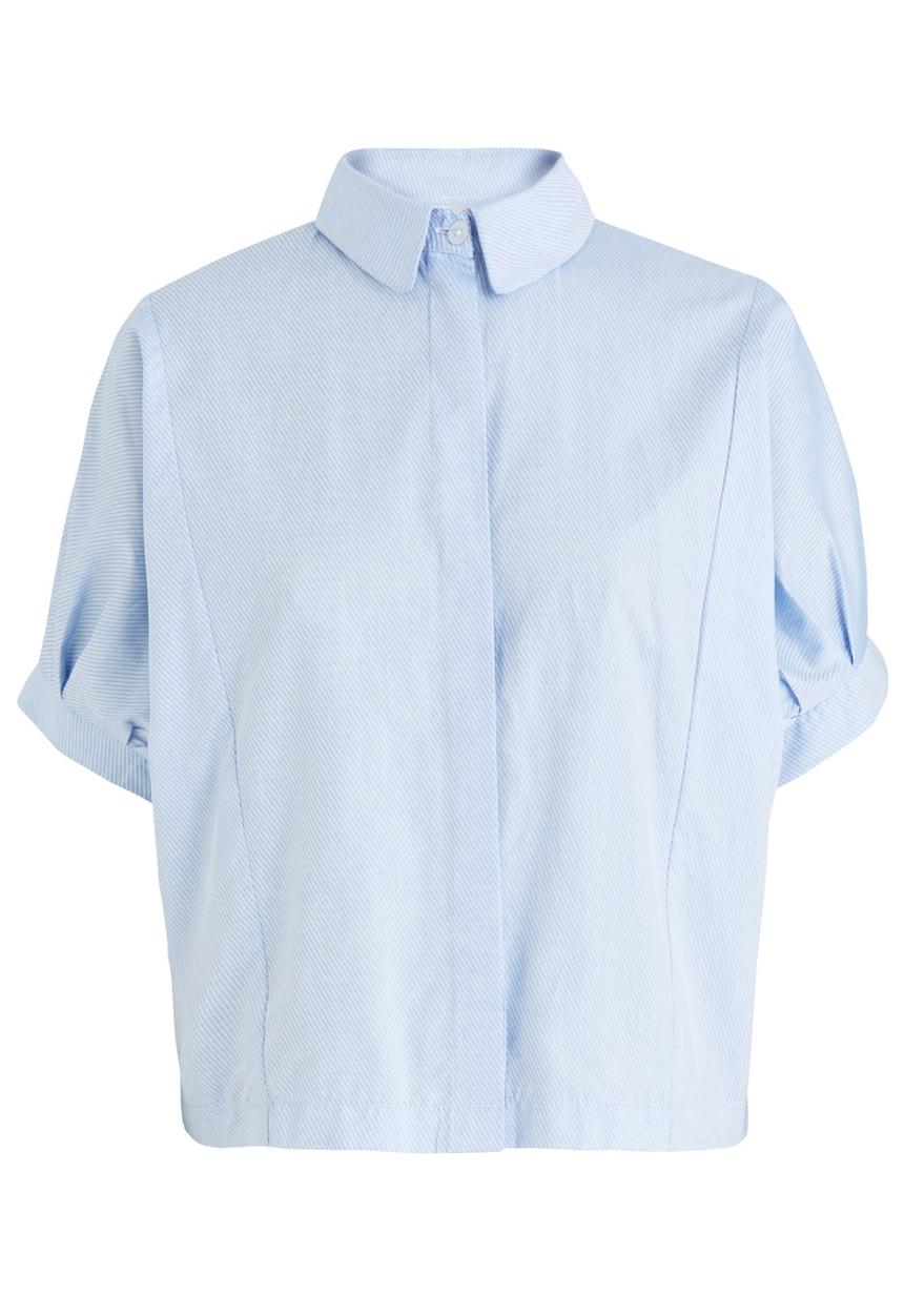 edit - Shirt with Volume Sleeves Blue
