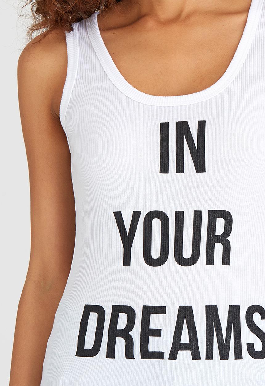 BoohooDNU - Ribbed Muscle Vest White