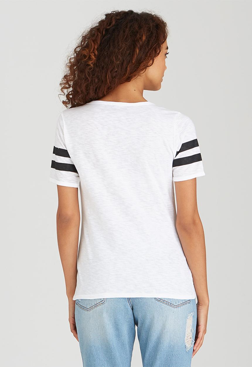 BoohooDNU - California Dreaming Slub T-shirt White