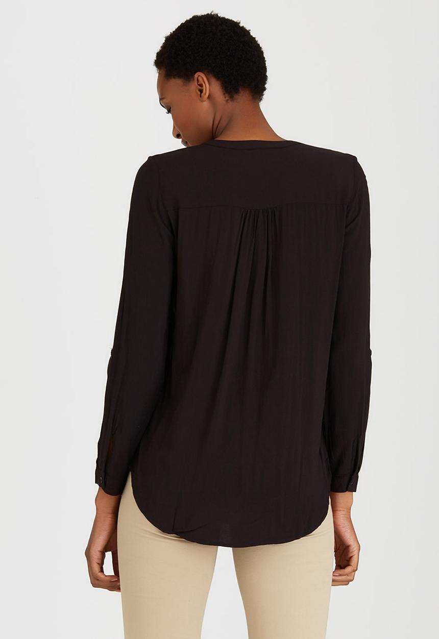 ONLY - New Fallow Long Sleeve Button Shirt Black