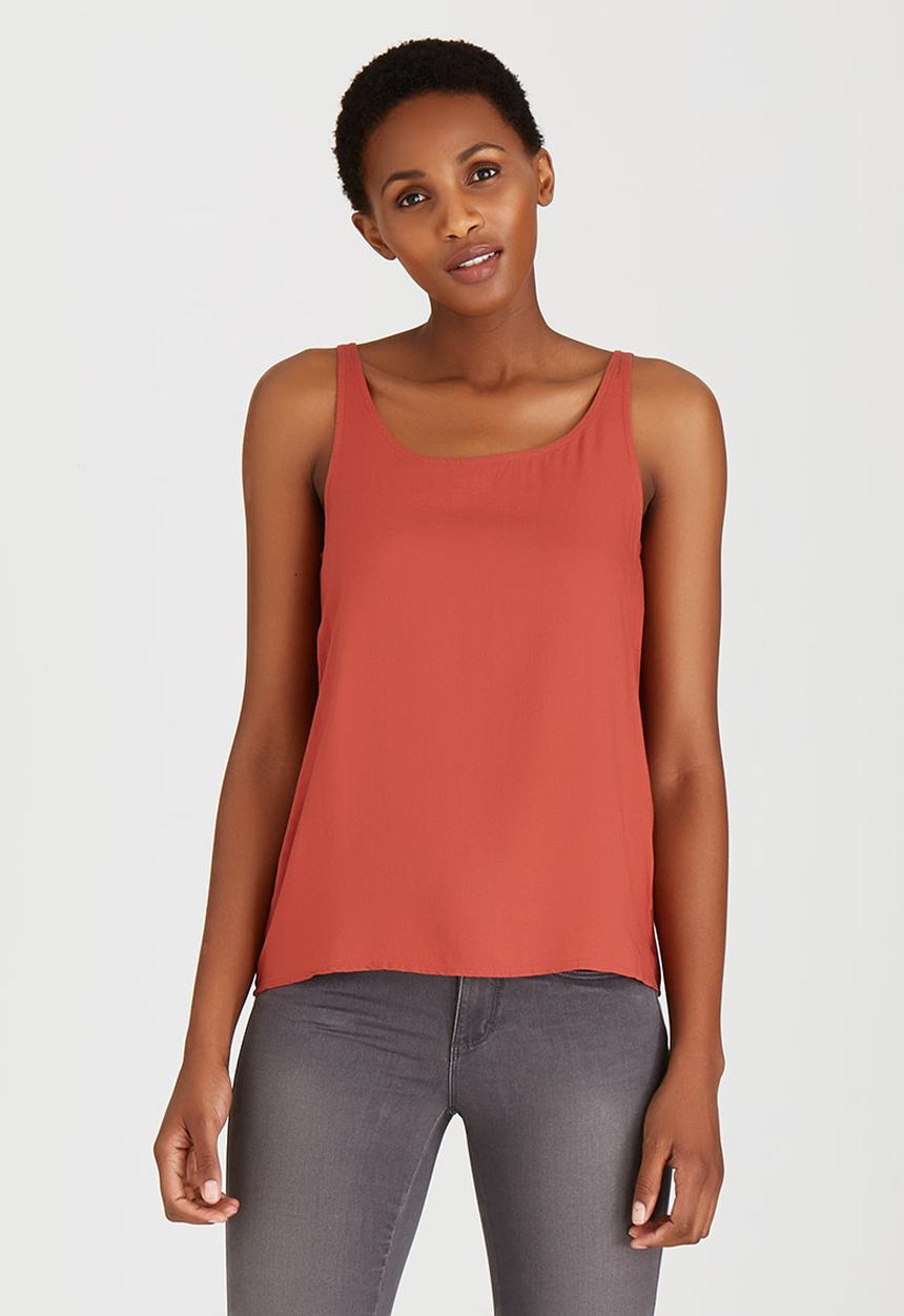 ONLY - Geggo Easy Fit Tank Top Mid Brown