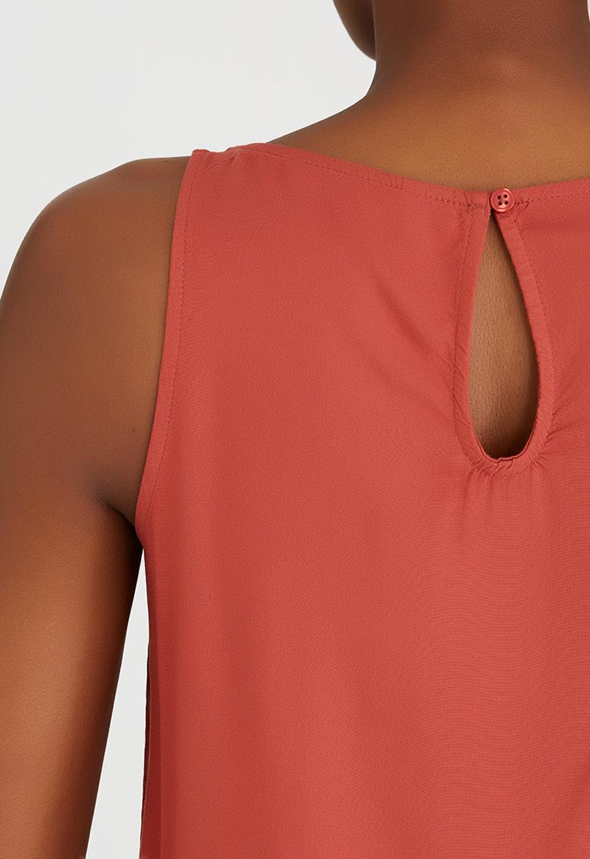 ONLY - Geggo Easy Fit Tank Top Mid Brown