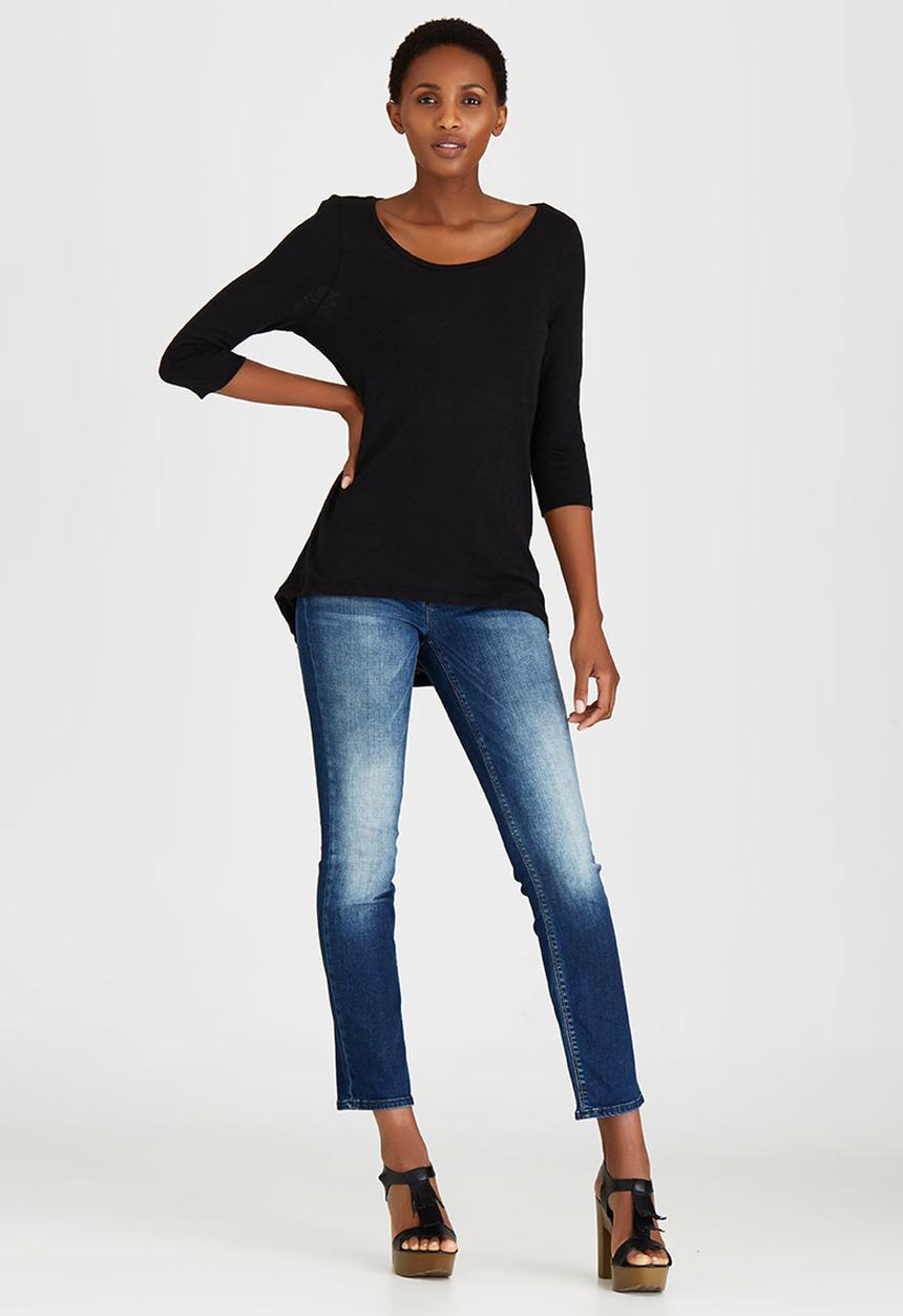 ONLY - Casa Button Detail Top Black