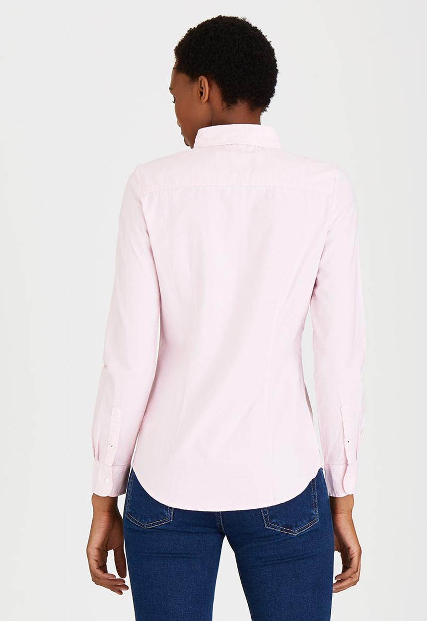 ONLY - Cici Long Sleeve Oxford Shirt Pale Pink