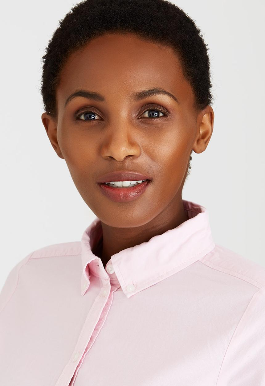 ONLY - Cici Long Sleeve Oxford Shirt Pale Pink