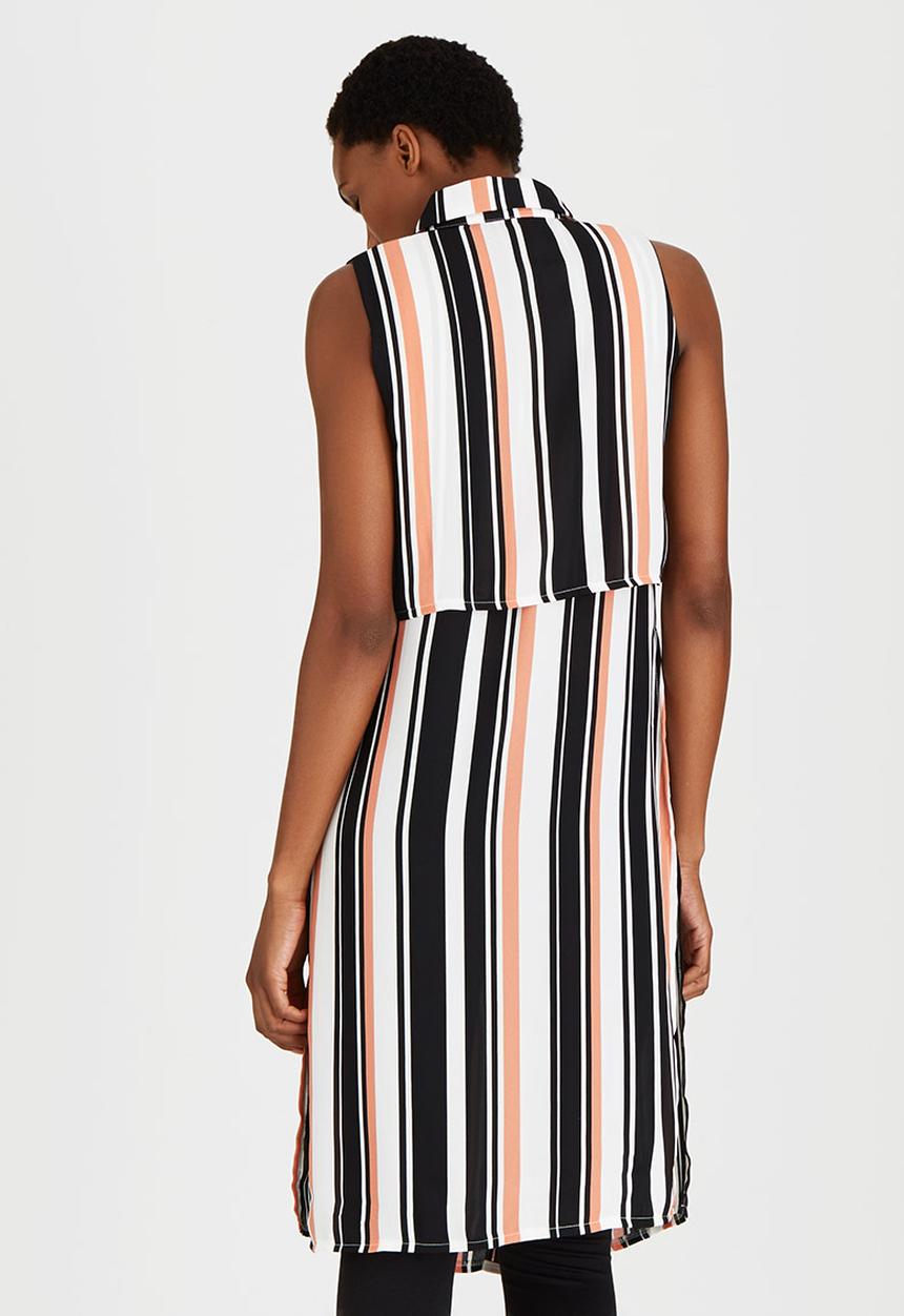STYLE REPUBLIC - Front Button Tunic Multi-colour