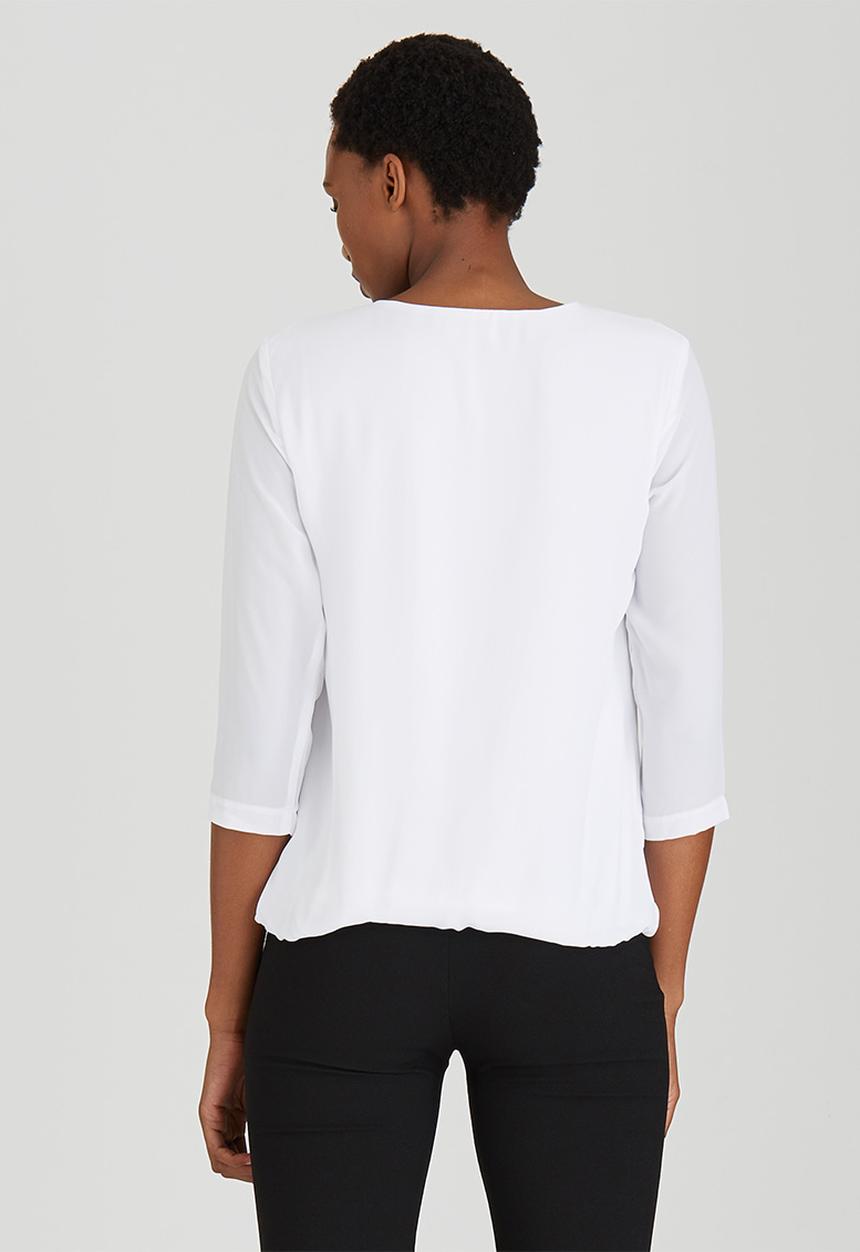 edit - Trim Detail Blouse White