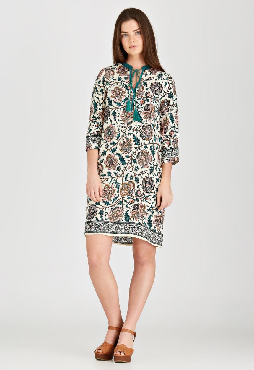 G Couture - Tunic with Tassel Mid Green