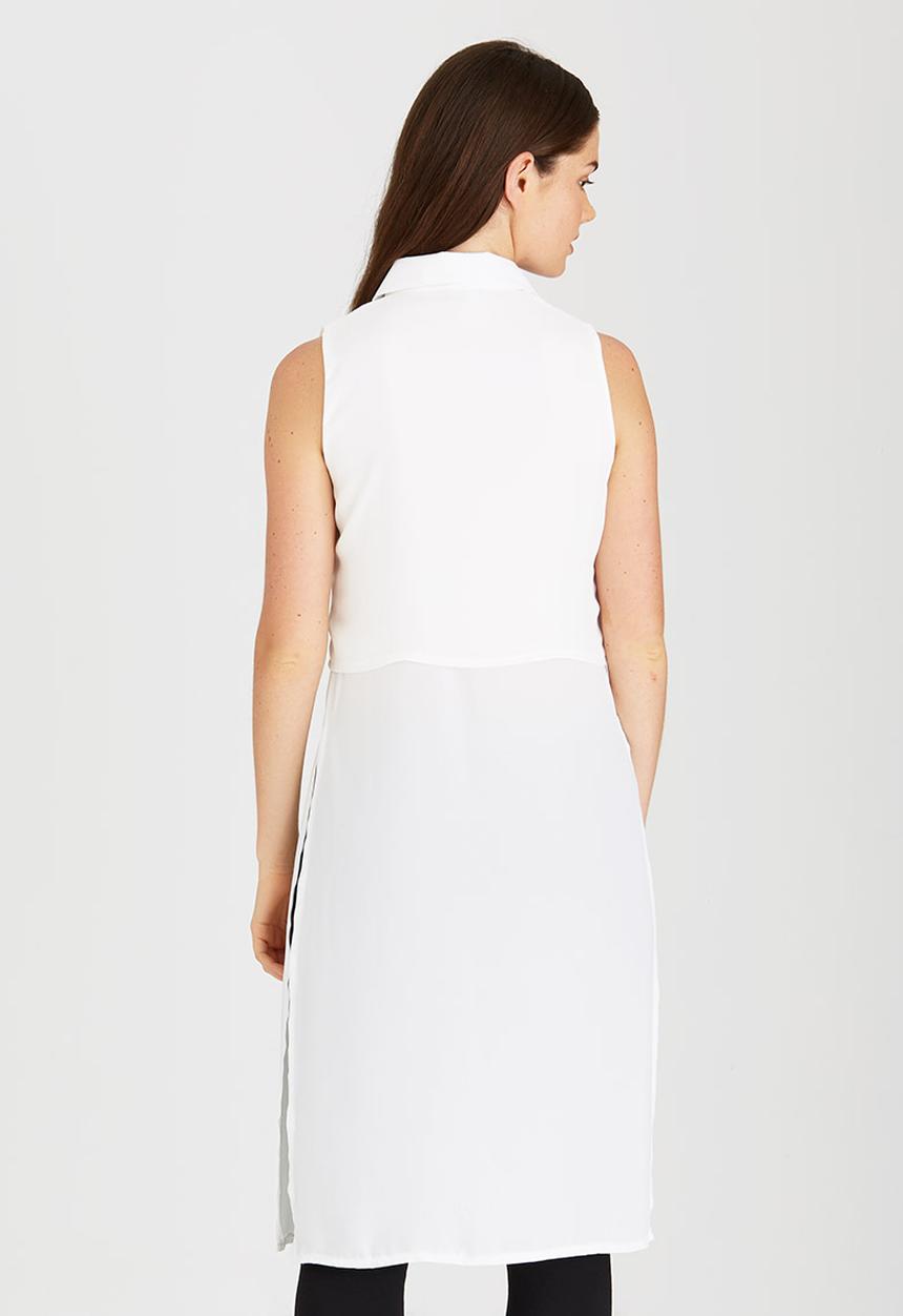 STYLE REPUBLIC - Front Button Tunic Milk
