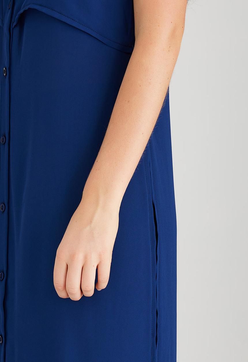 STYLE REPUBLIC - Front Button Tunic Navy