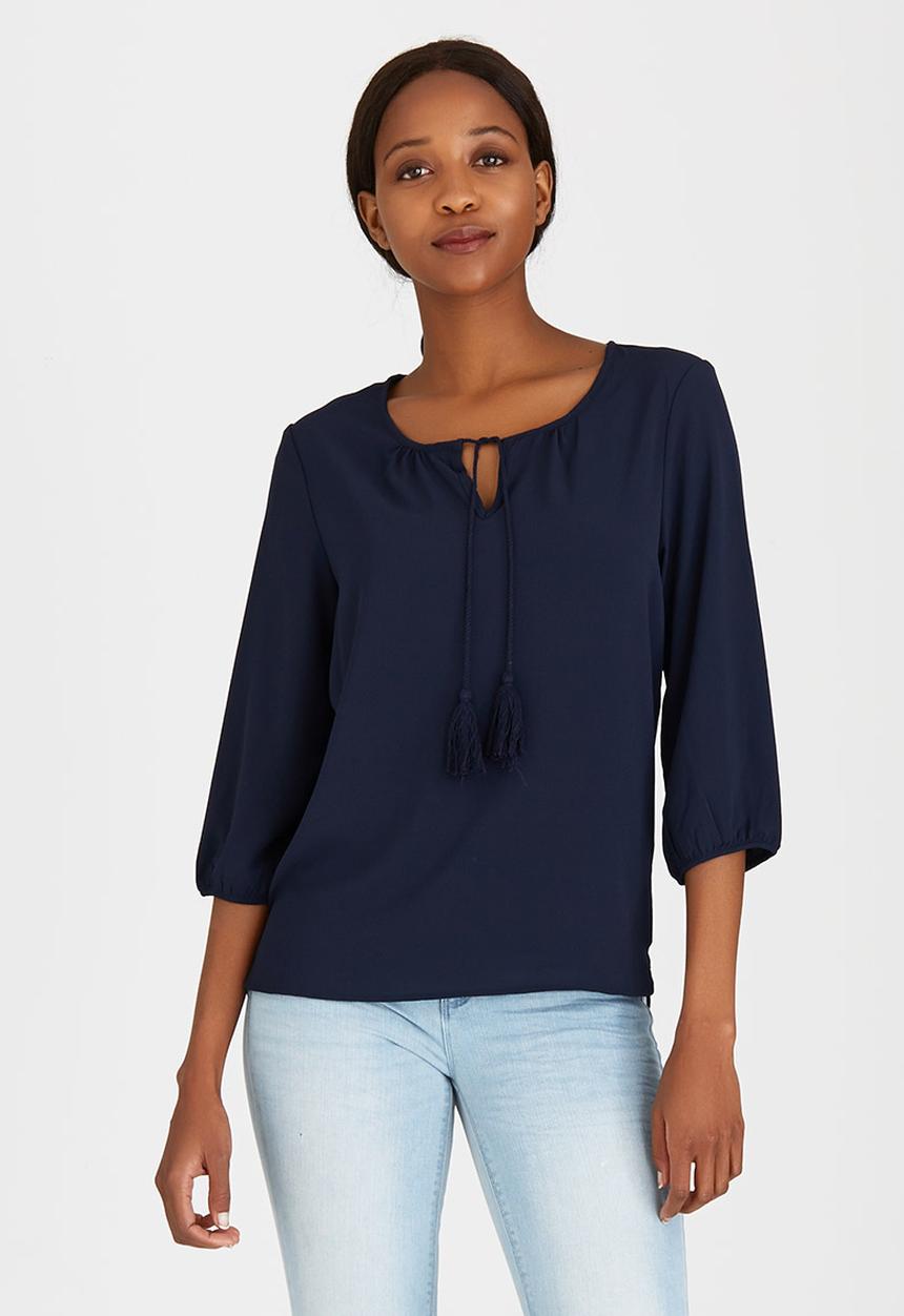 ONLY - Tassel Tunic Navy