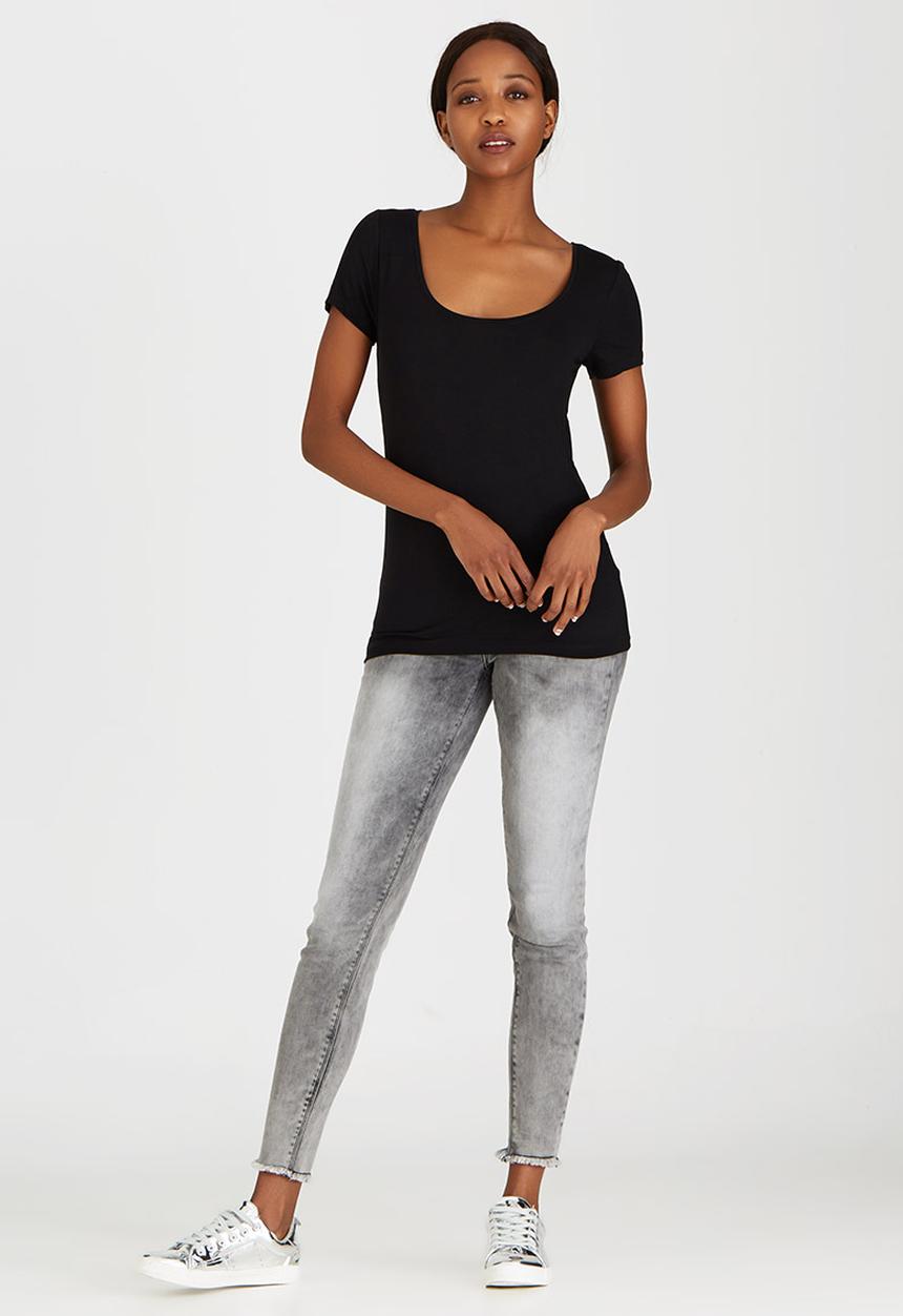 ONLY - Jewel Round Neck Tee Black