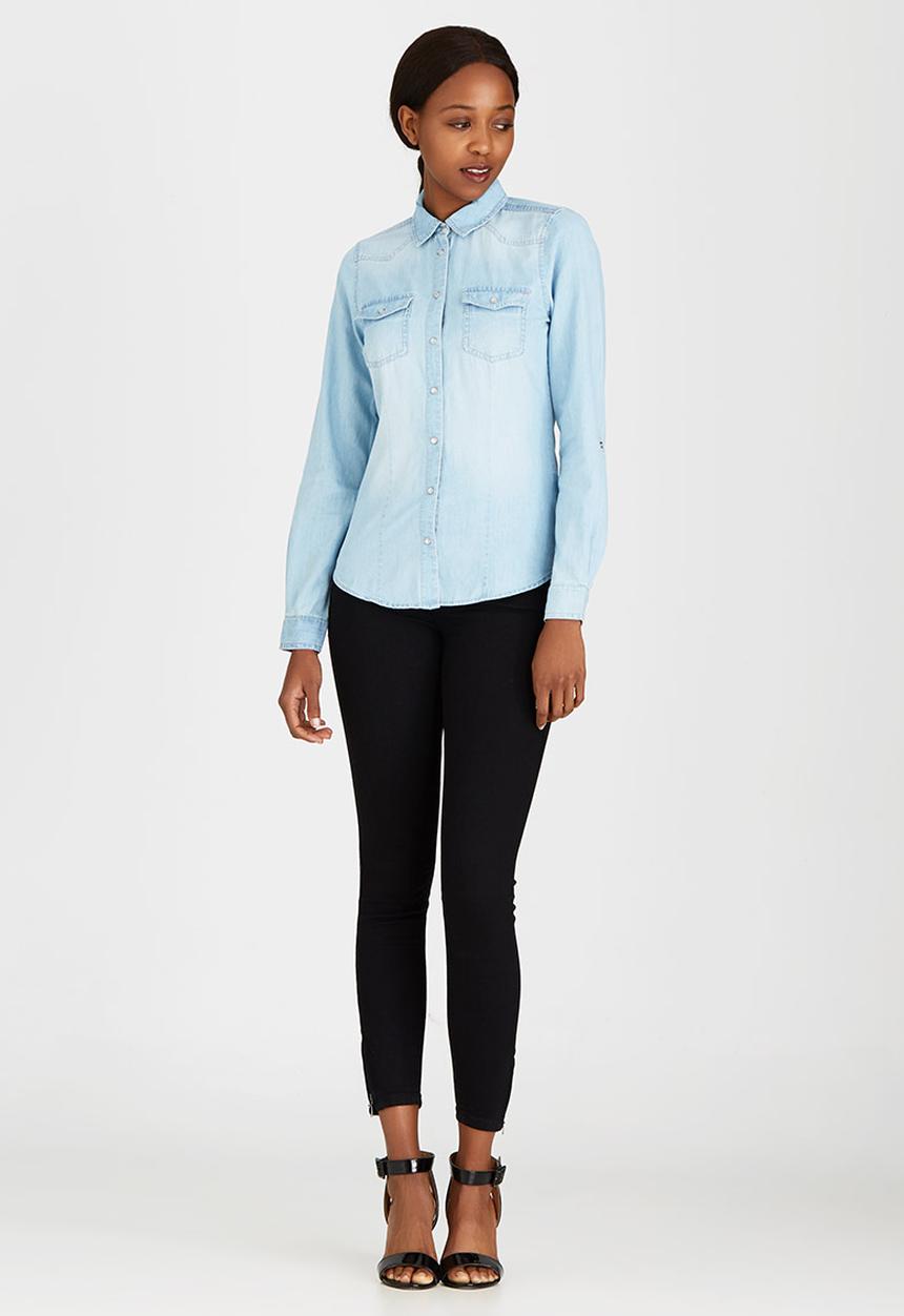 ONLY - Denim Shirt Pale Blue