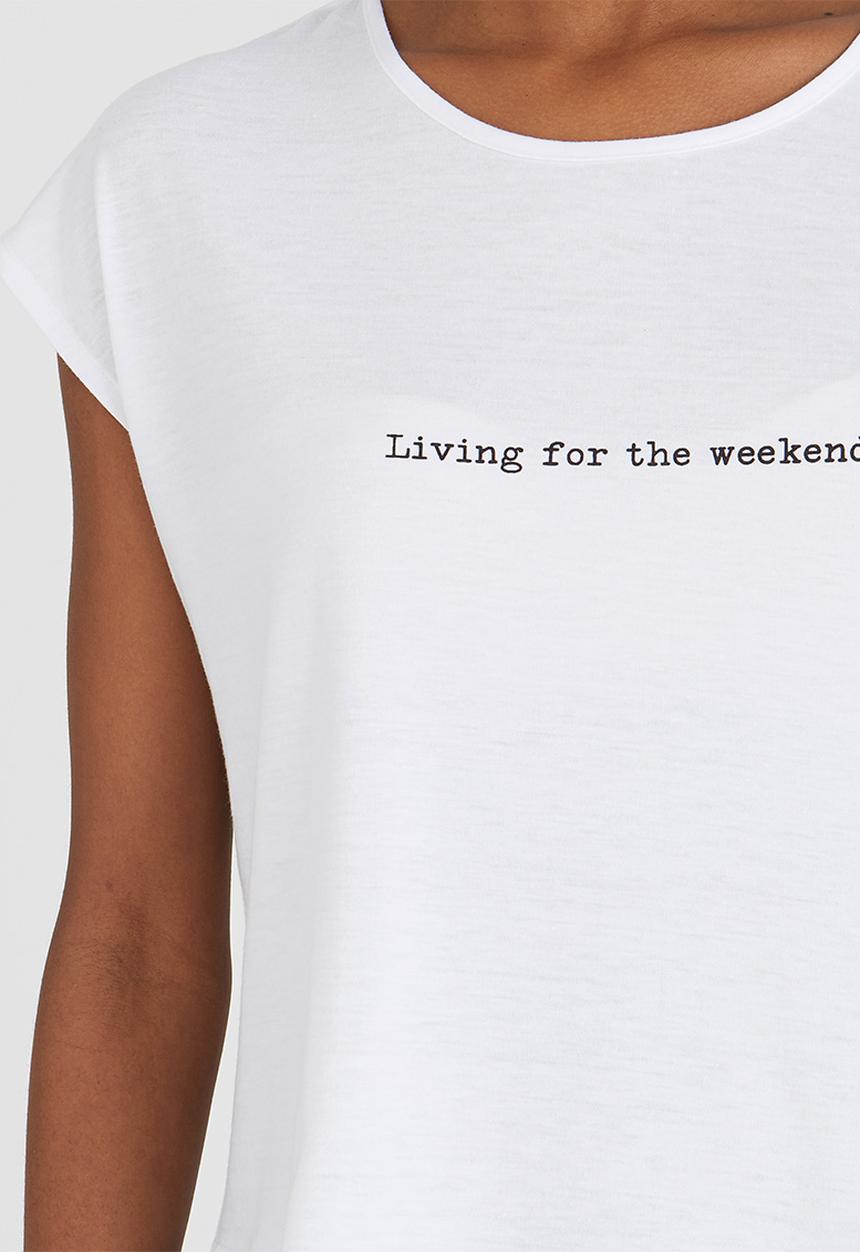 c(inch) - Boxy T-shirt White