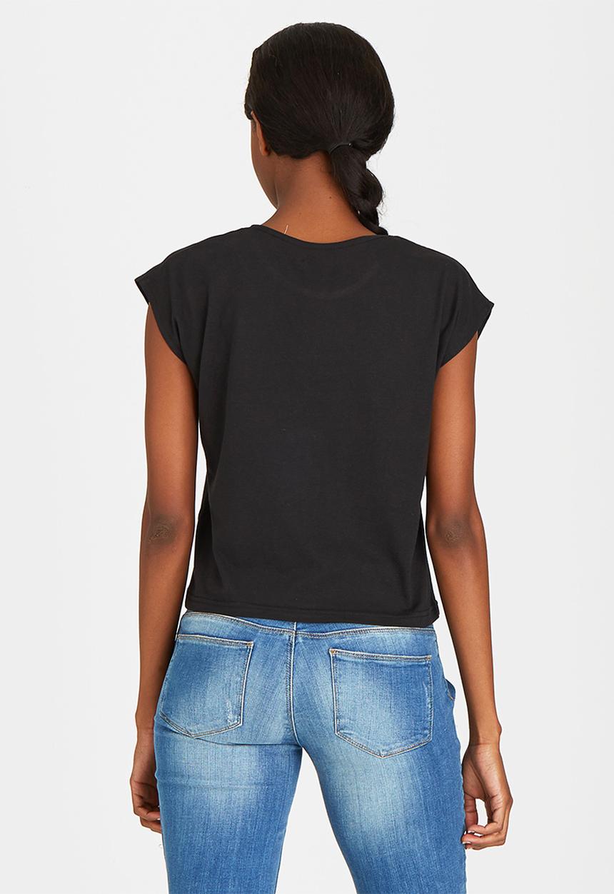 c(inch) - Boxy T-shirt Black
