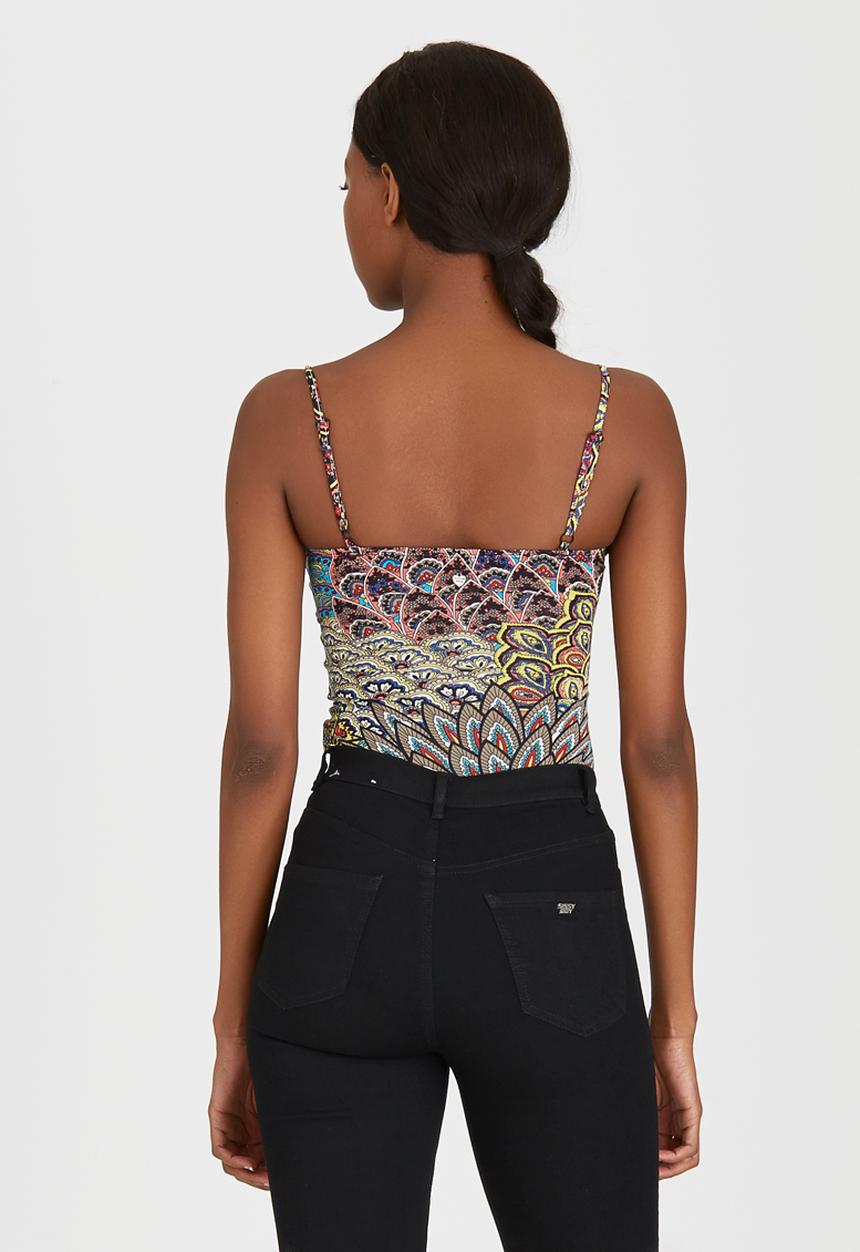 SISSY BOY - Salty Venezia Print Bodysuit Mid Purple
