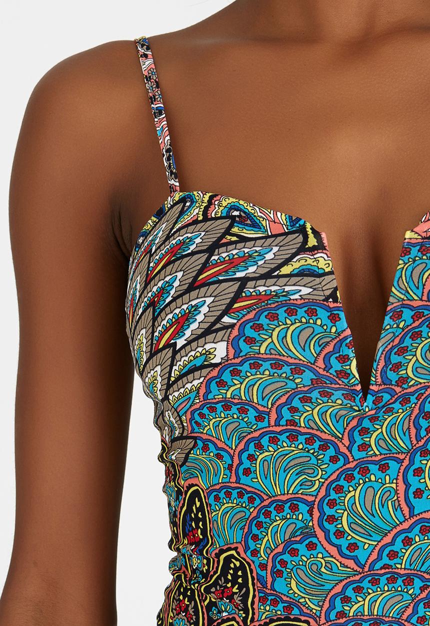 SISSY BOY - Salty Venezia Print Bodysuit Mid Purple