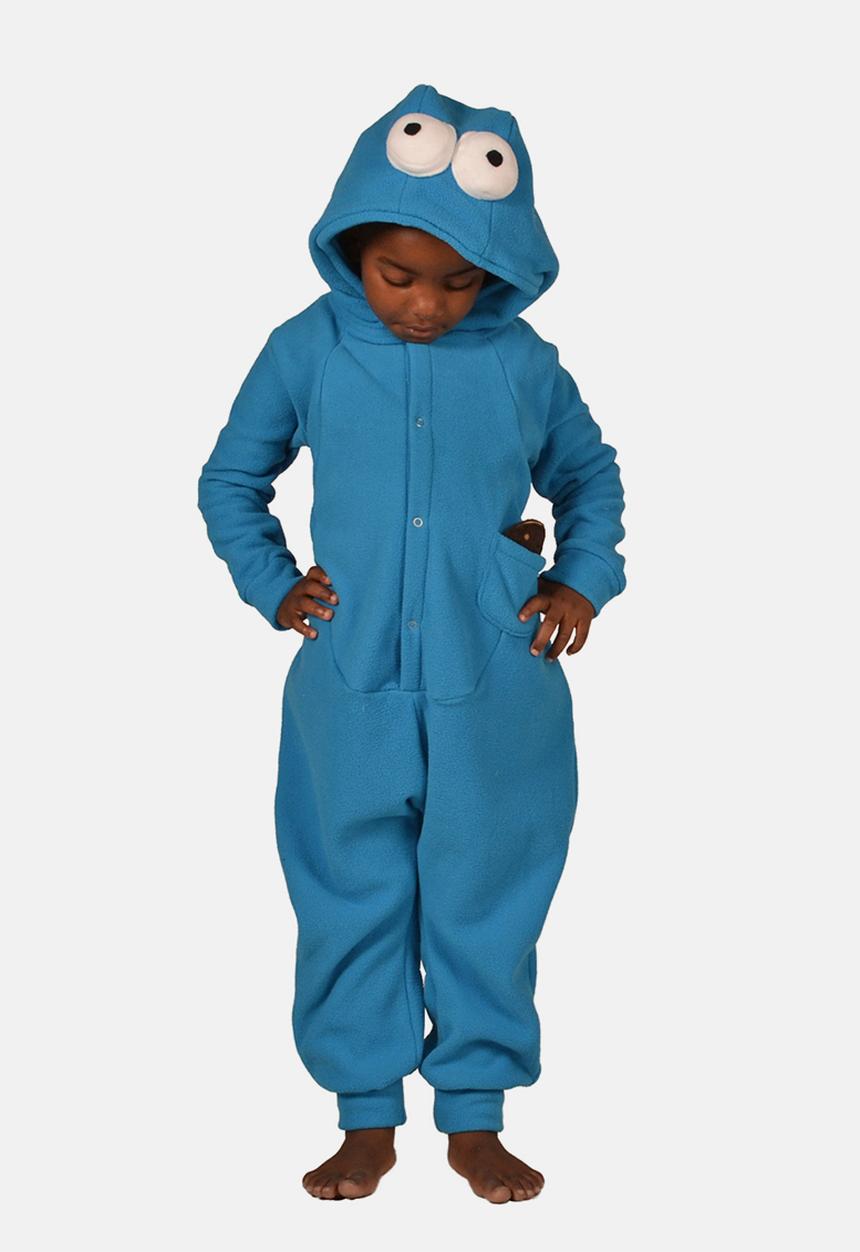 aFREAKa Clothing - Cookie Monster inpired Onesie Blue