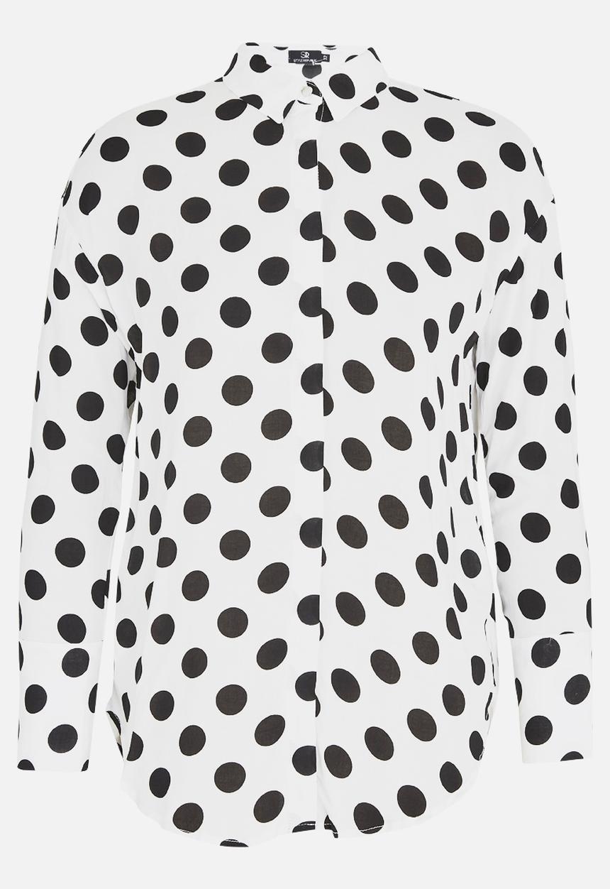STYLE REPUBLIC - Polka Dot Shirt Black and White