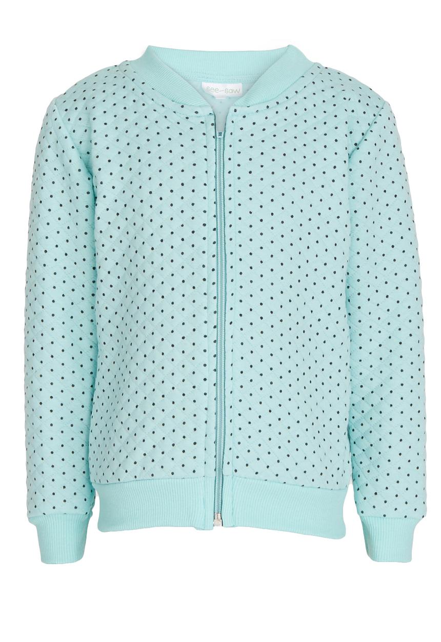 See-Saw - Quilted Bomber Mid Green