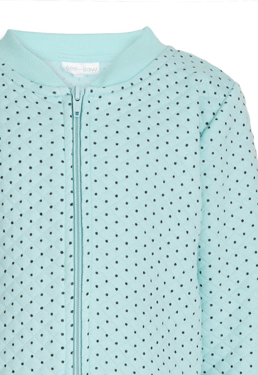 See-Saw - Quilted Bomber Mid Green