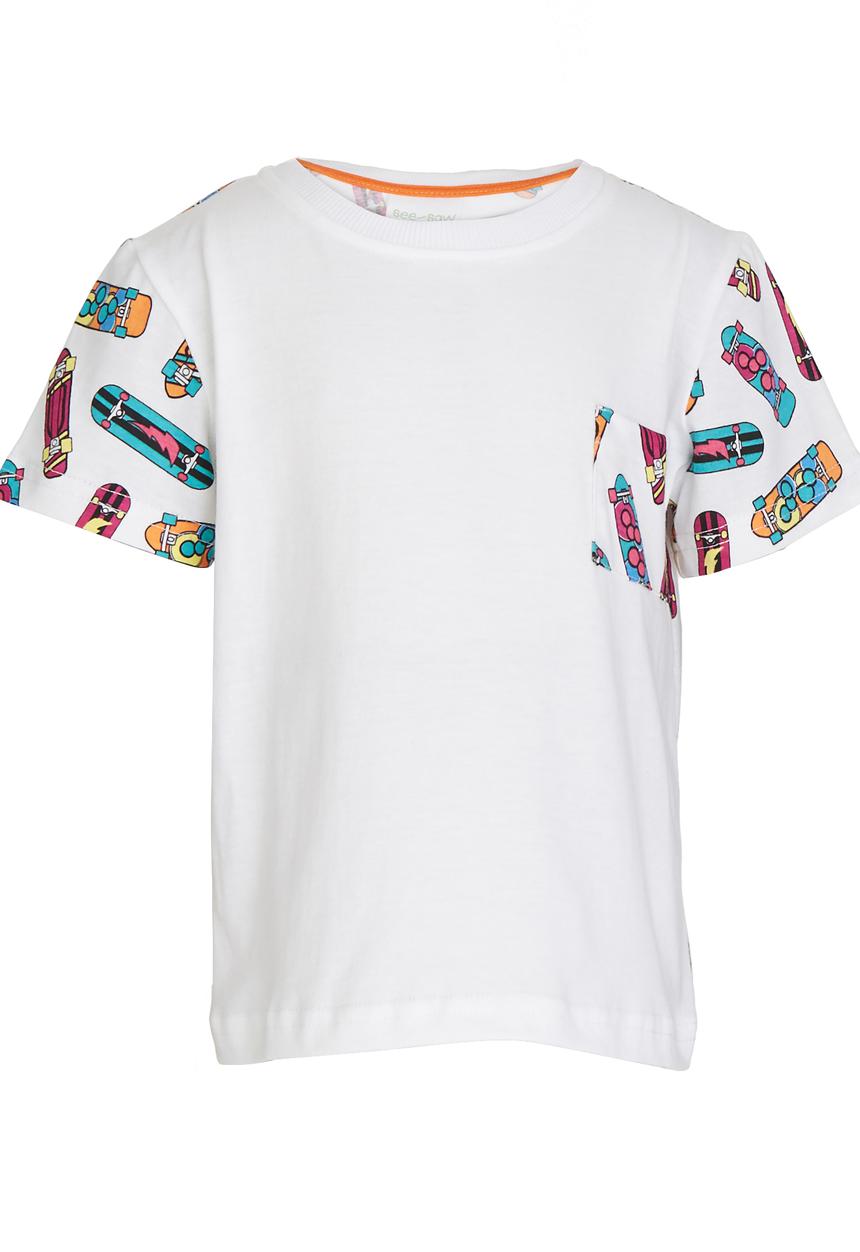 See-Saw - Colourblock Tee White