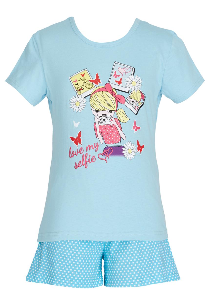 Pop Candy - My Selfie Pj Set Pale Blue