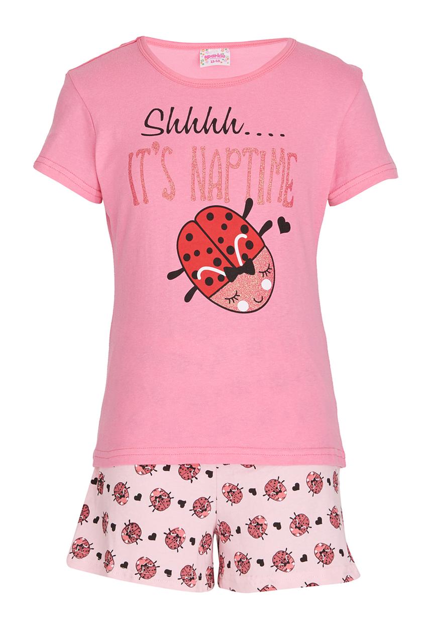 Pop Candy - Lady Bird Pj Set Mid Pink