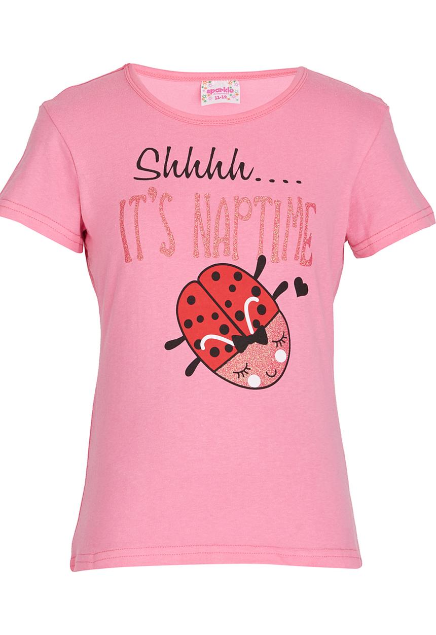 Pop Candy - Lady Bird Pj Set Mid Pink