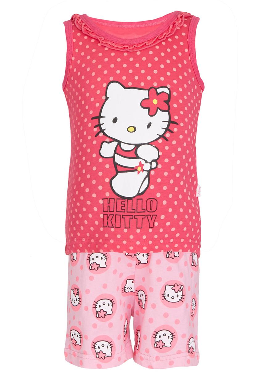 Pop Candy - Girls  Printed Pajayma Set Mid Pink