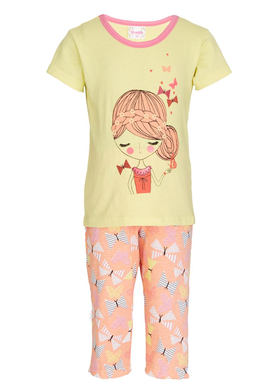 Pop Candy - Butterfly  Pj Set Yellow