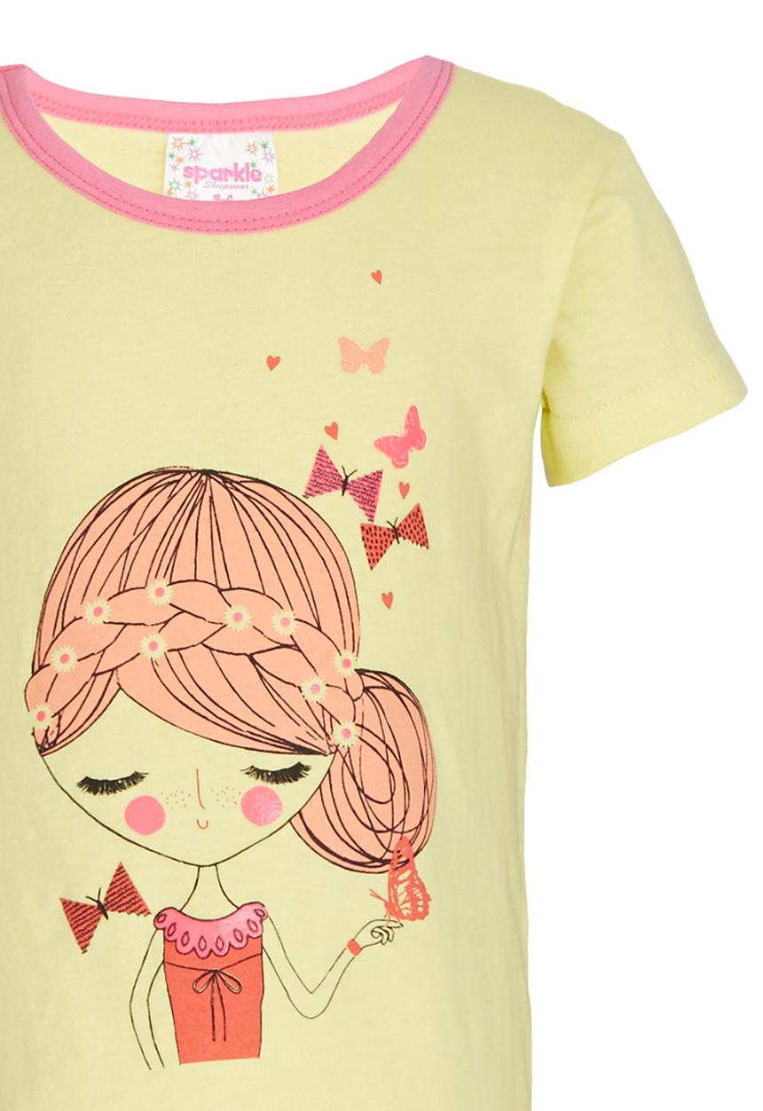 Pop Candy - Butterfly  Pj Set Yellow