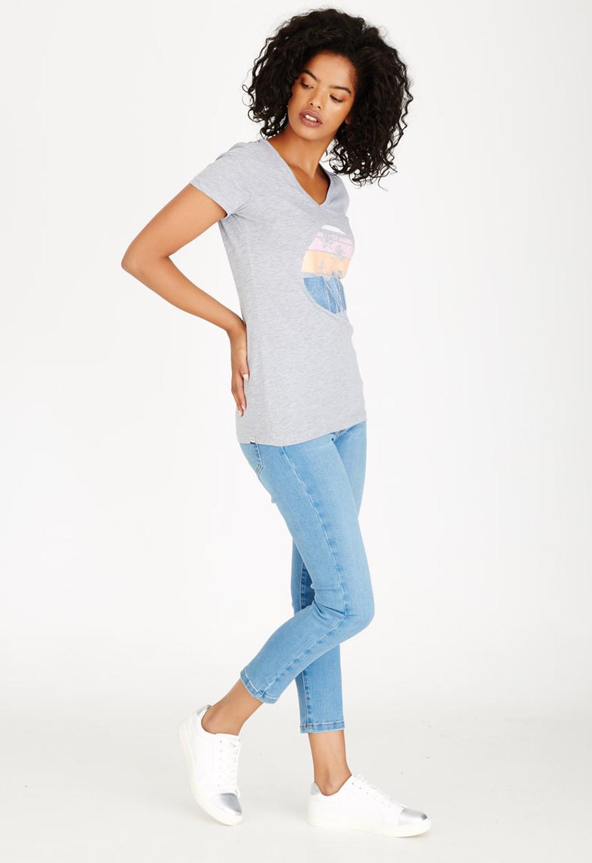 Roxy - Surfwise Tee Grey Melange