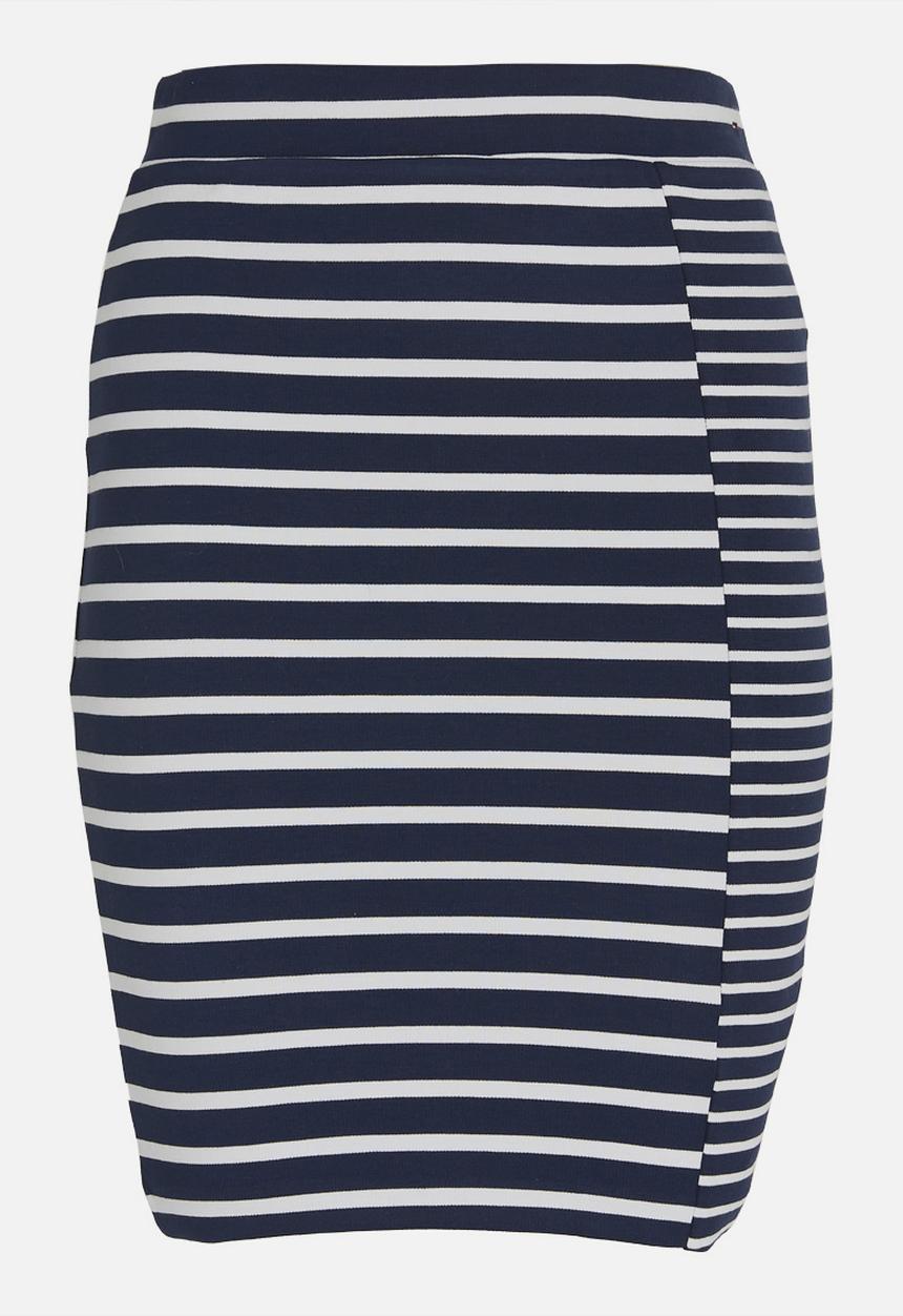 Tommy Hilfiger - Stripe Mix Pencil Skirt Navy & White