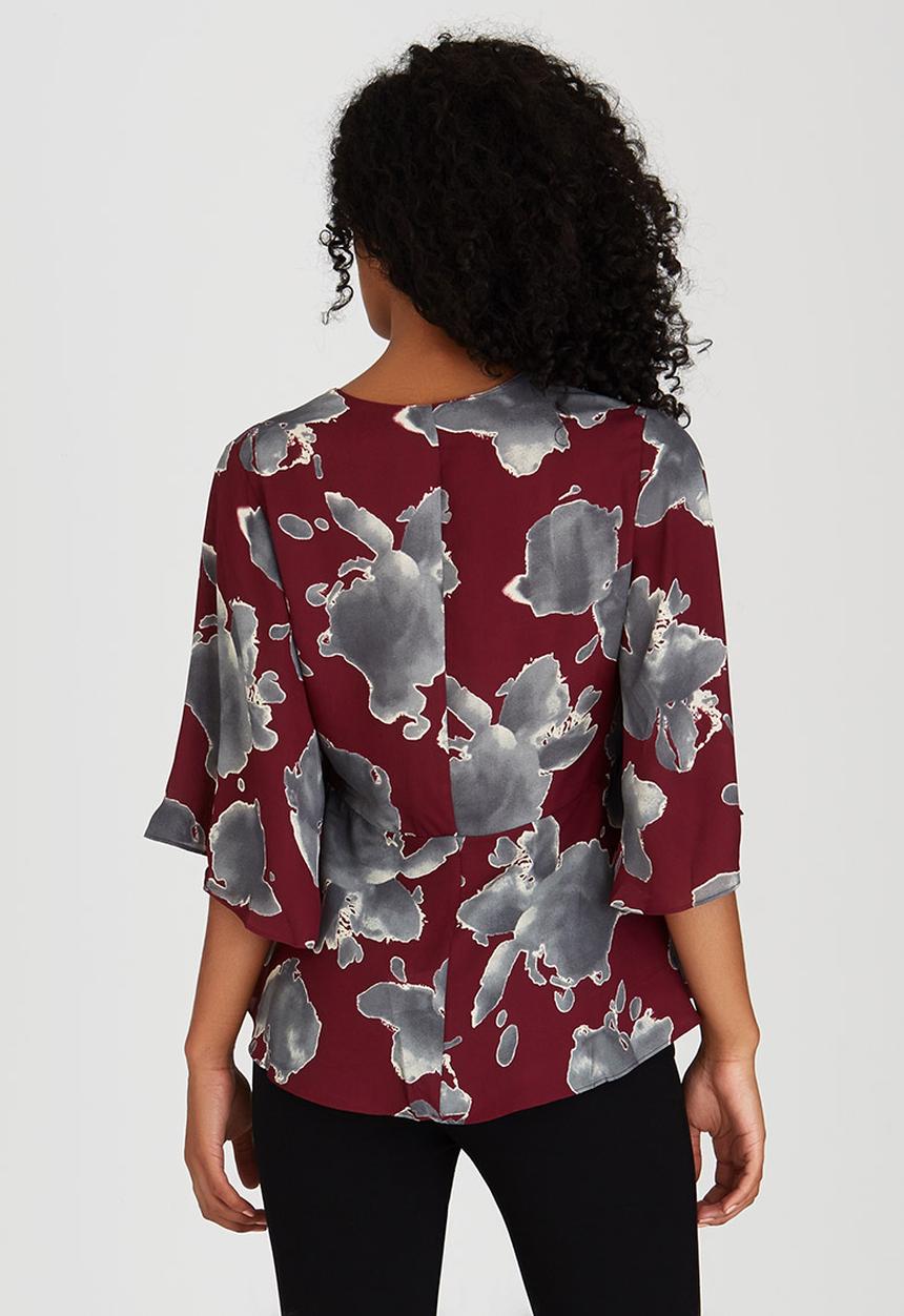 Suzanne Betro - Esmeralda Blouse Dark Red